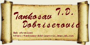 Tankosav Dobrišerović vizit kartica